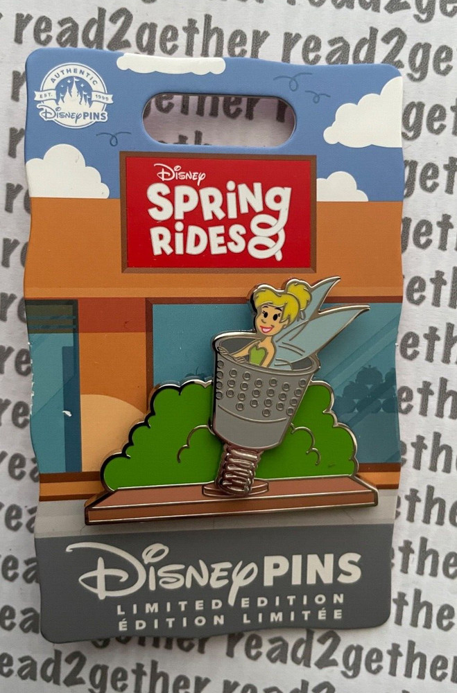 Disney Pin Spring Rides POM Tinker Bell Thimble