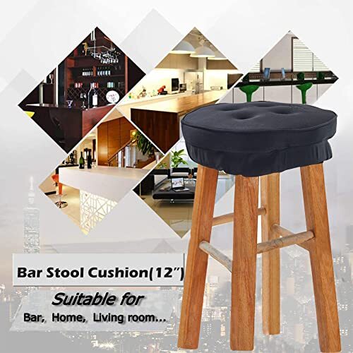 Big Hippo Bar Stool Cushions, Memory Foam Round Bar Stool Assorted Colors