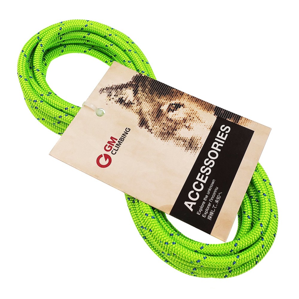 6mm Accessory Cord Rope Double Braid CE/UIAA (Green, 20ft)