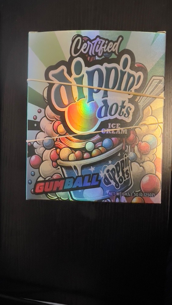 Dippin Dots mylar Box 3.5