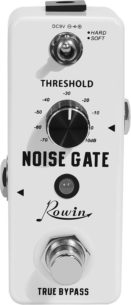 Rowin Guitar Noise Killer Gate Suppressor Effect Pedal Mini, White