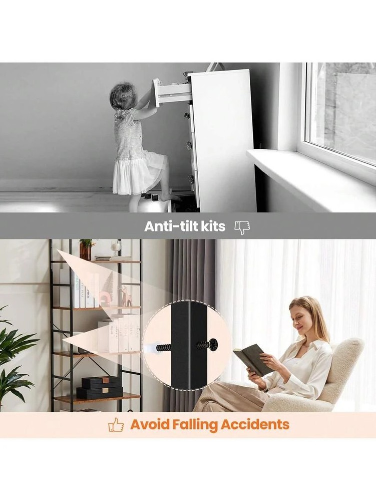 5 Tiers Bookshelf, Classically Modern Book Shelf, Book Rack