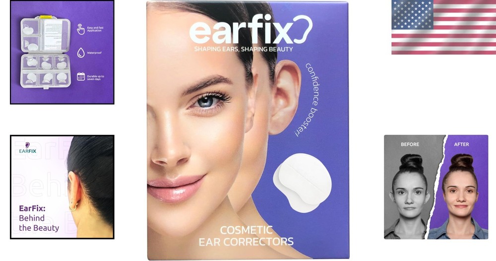 Invisible Ear Corrector 8-Pack - Waterproof Non-Surgical Solution for All Ages