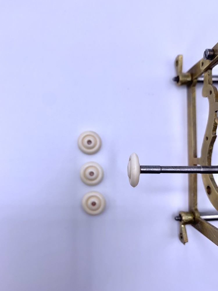 Antique Cuckoo Clock- Original Turning and threaded Nuts (4)