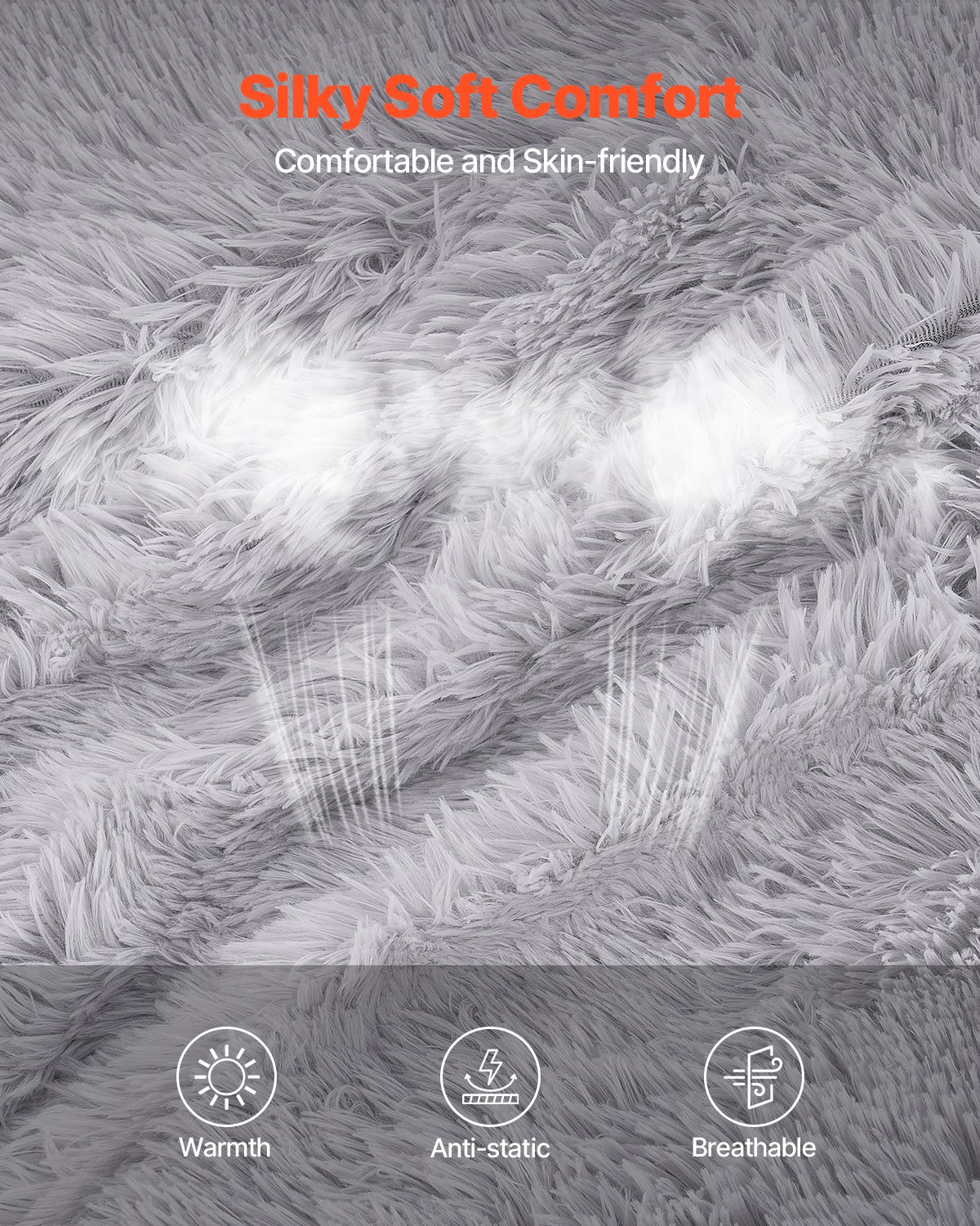 VEVOR Bean Bag Bed Chair Convertible from Chair to Lounge or Mattress Grey-Queen