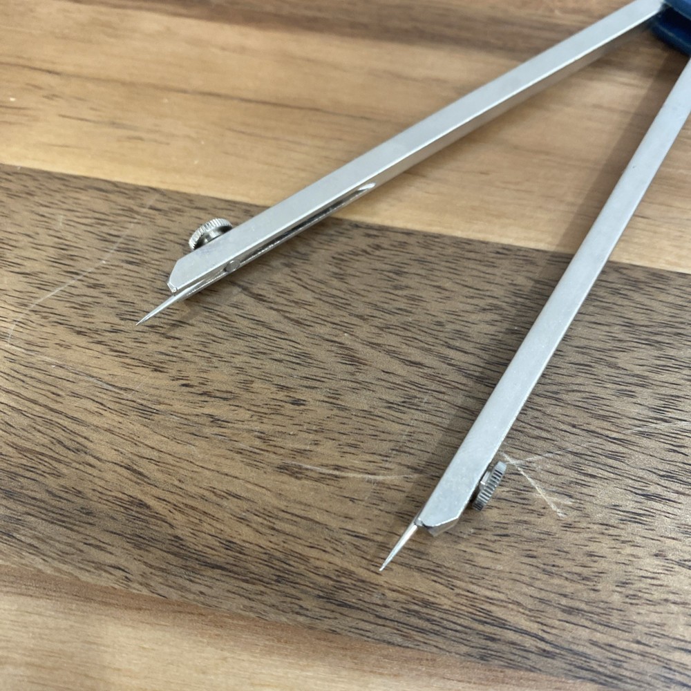 Staedtler 556 55 WP Compass Drafting Tool Divider Plastic Wallet Germany Rare