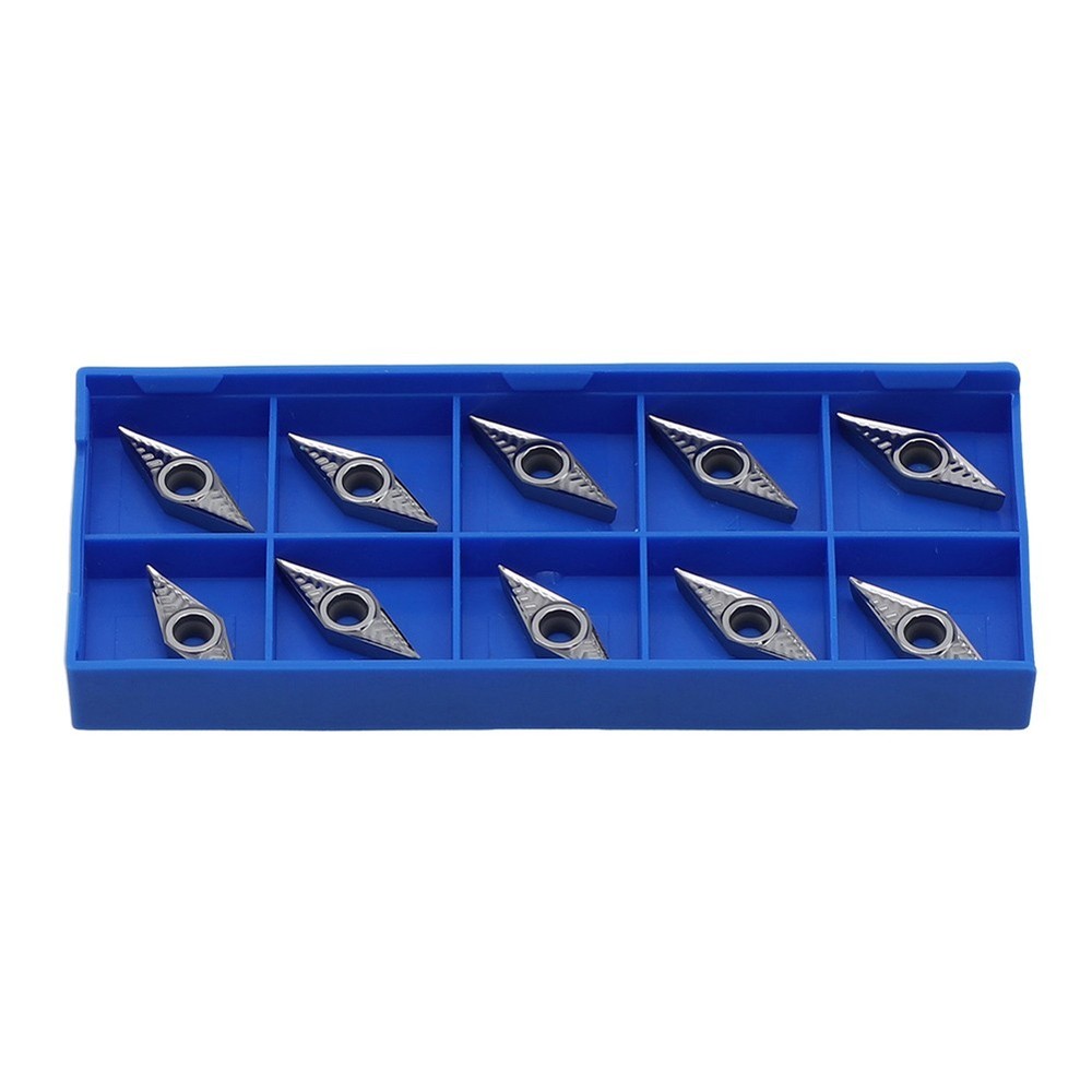 10PCS VCGT110304AK Carbide Inserts for CNC Lathe For aluminum Processing