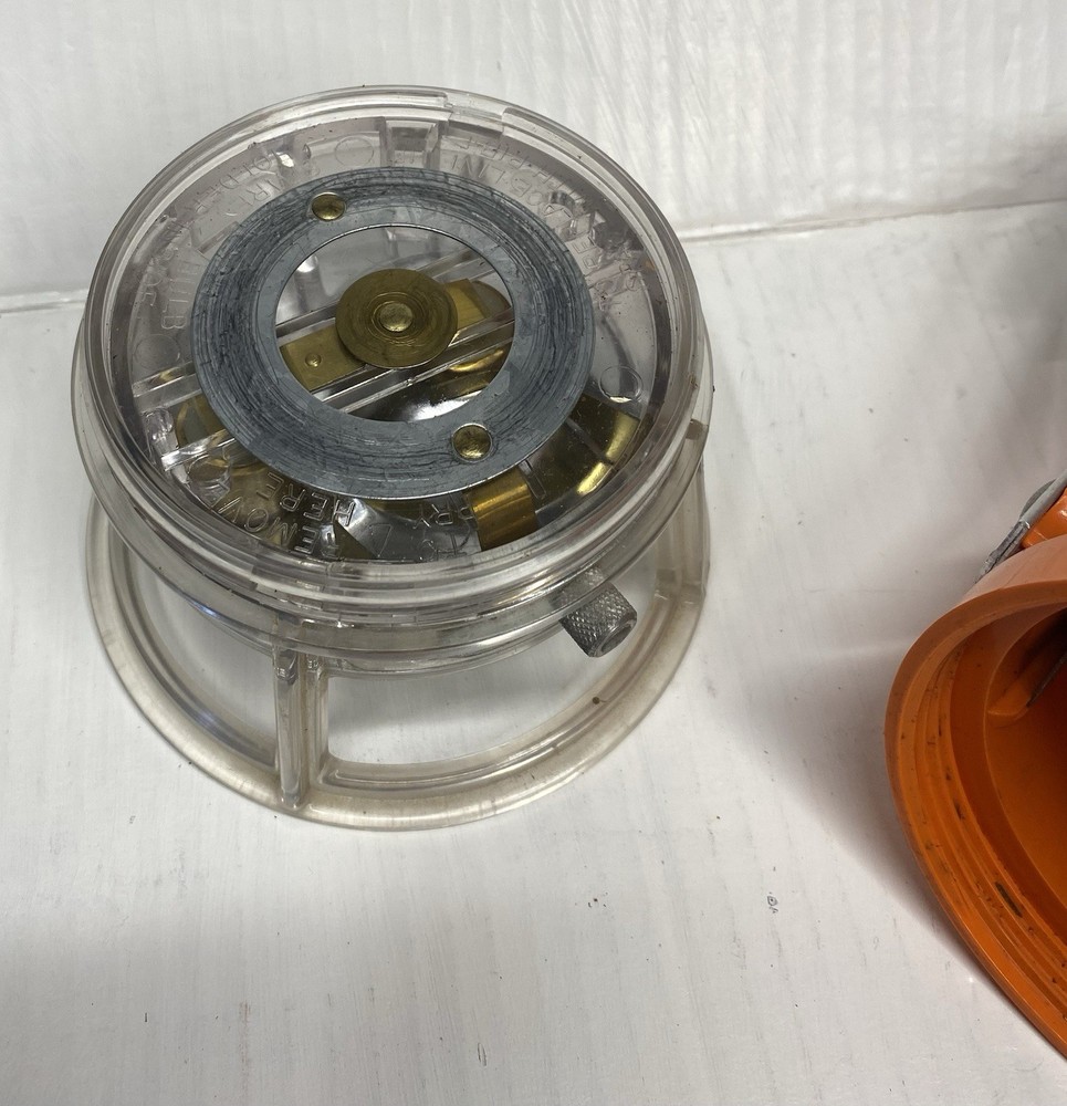 Vintage Starlite 222 Orange Railroad Lantern Flashlight UNTESTED