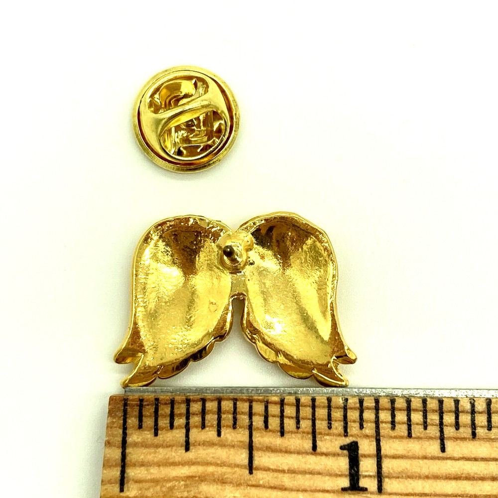 Angel Wings Gold Tone Pin