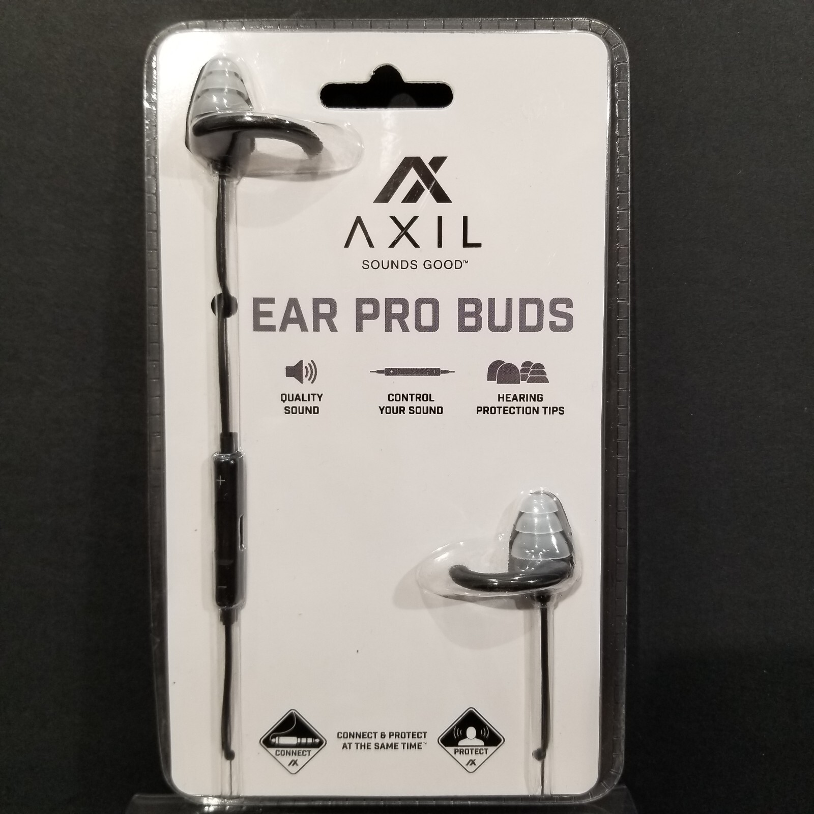 AXIL EAR PRO BUDS Hearing Protection Shooting Earbuds, Sound Control, Wired, NEW