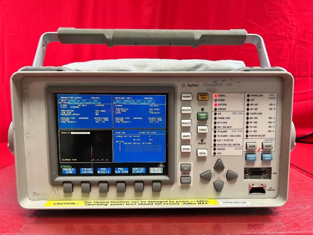 Agilent/Keysight 37718A OmniBer Communications Performance Analyzer, +6 OPTIONS