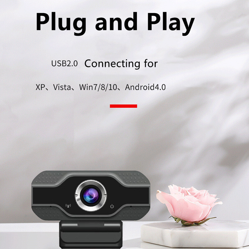 1080 Full HD Autofocus USB Web Camera for PC Desktop & Laptop Microphone Webcams