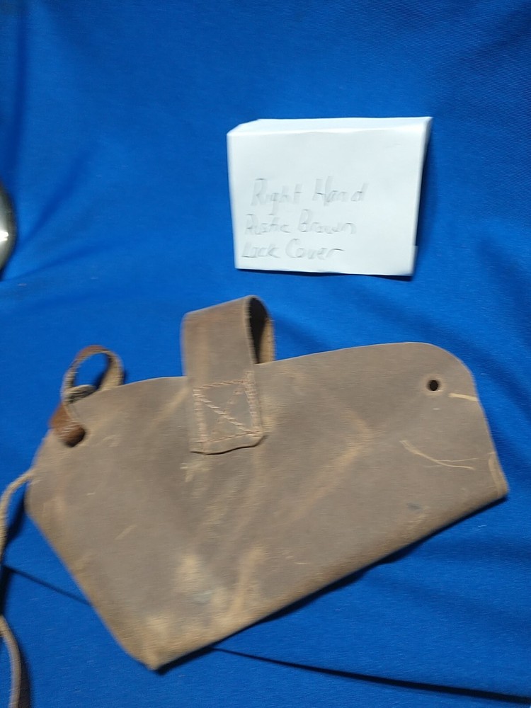 LEATHER LOCK COVER RH FLINTLOCK PERCUSSION MUZZLELOADER CUSTOM MADE BLACK POWDER