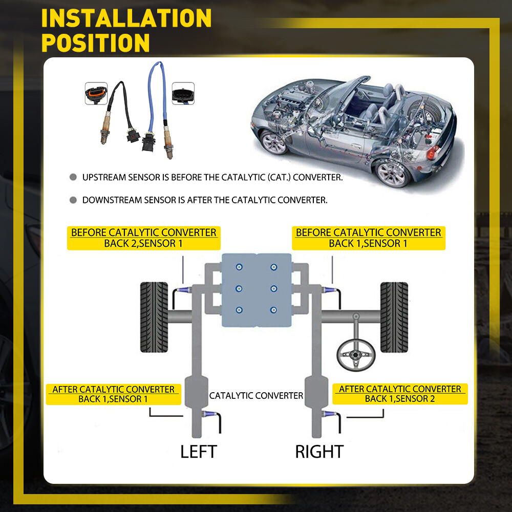 Upstream & Downstream Oxygen Sensor For 2012-13 Chevrolet Sonic 2011-15 Cruze