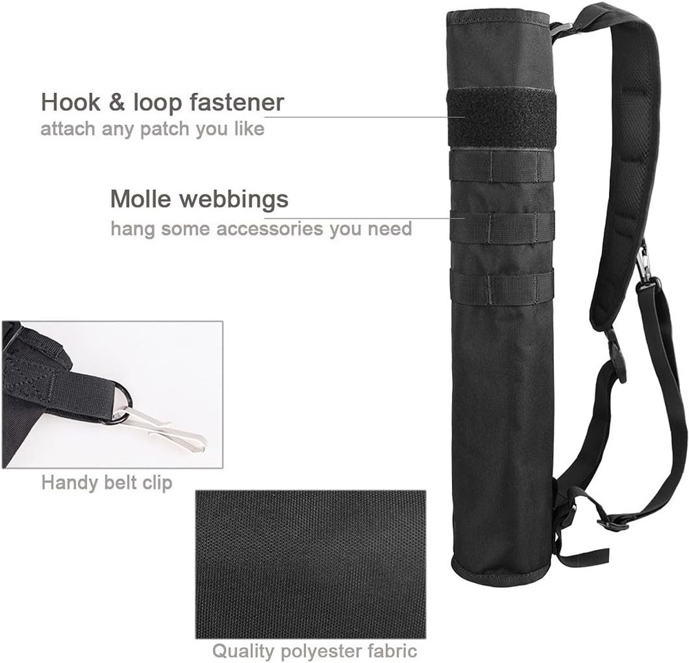 Archery Lightweight Back Arrow Quiver Dual Use Foldable Compact Hip Arrows Ba...