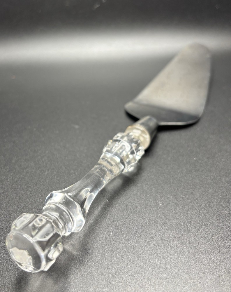 Stainless steel 11" Pie/ Cake Server Clear  Lucite Handle