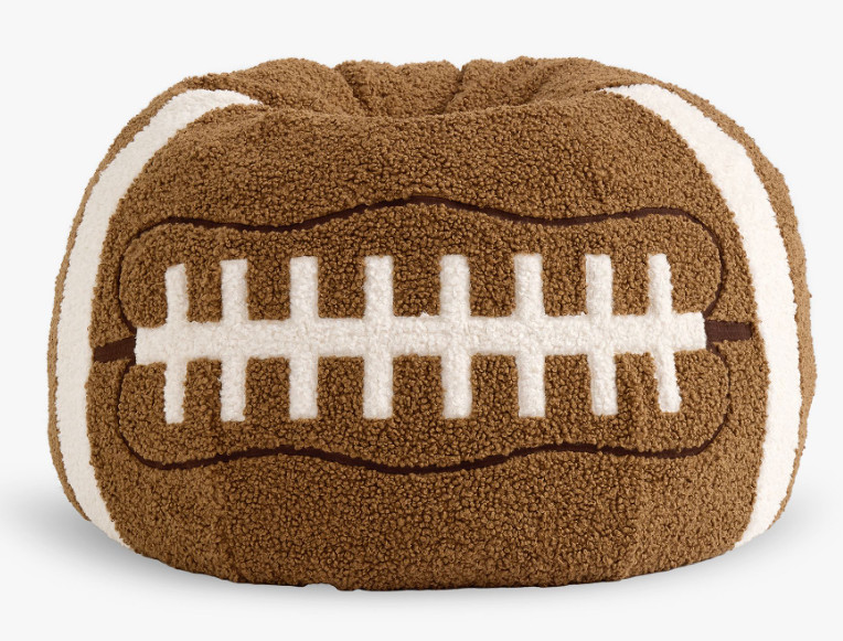 Pottery Barn Kids Anywhere Beanbag Football Cozy Sherpa Slipcover Only New
