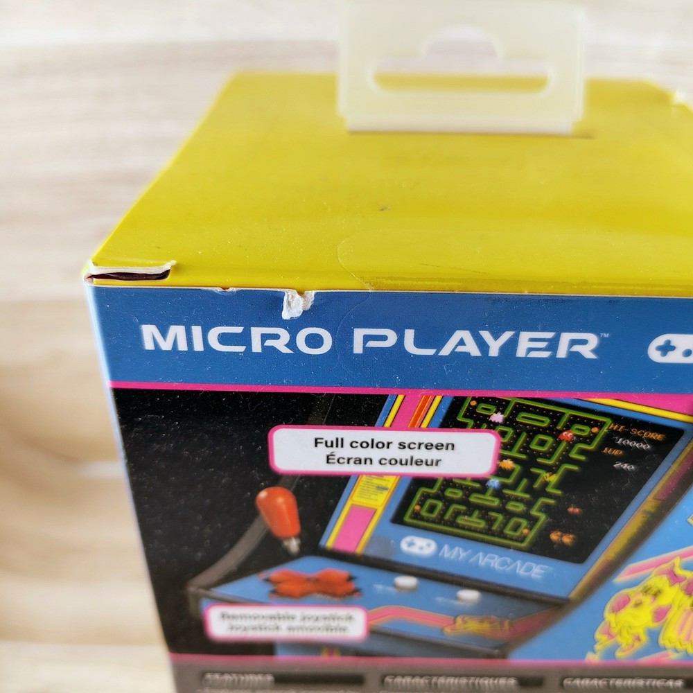 My Arcade Ms Pac-Man Micro Player Retro Mini Arcade Cabinet New Sealed