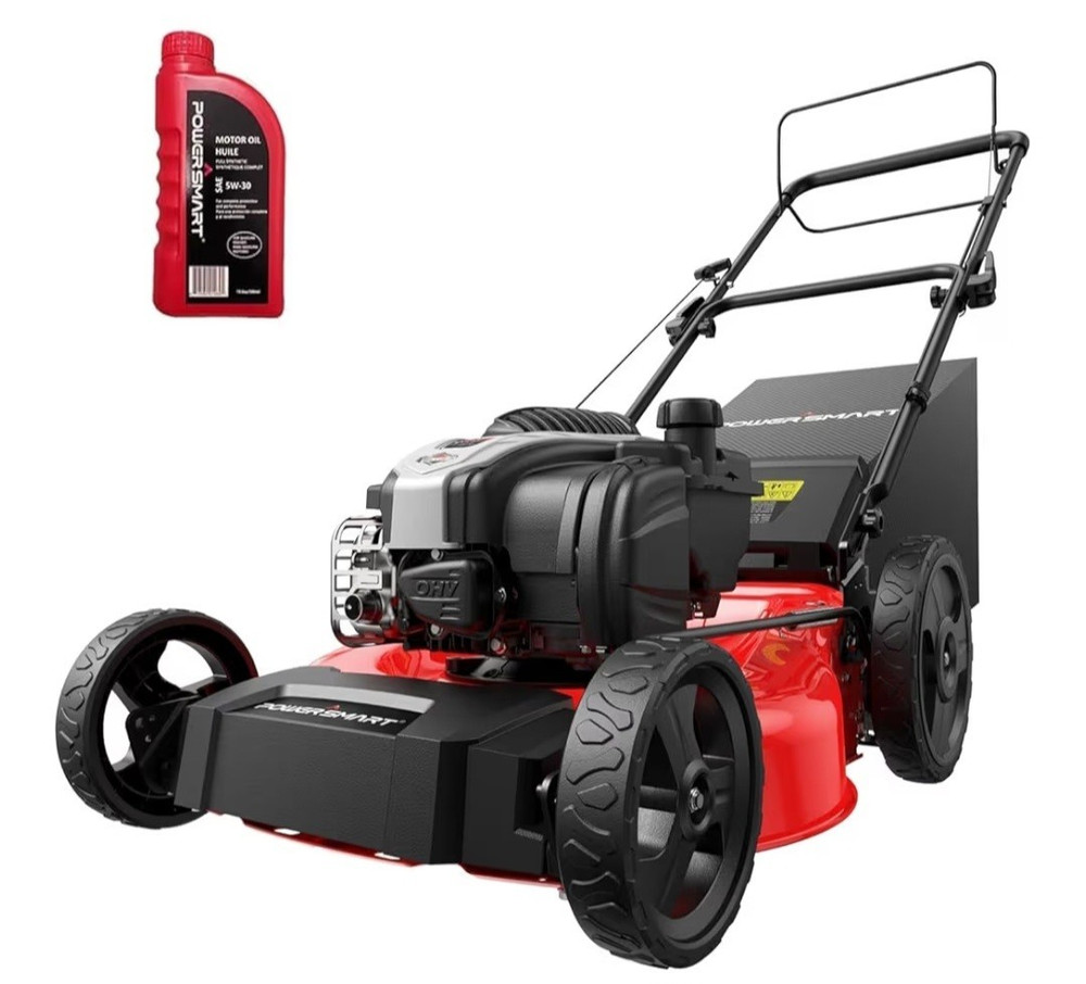 PowerSmart 21" Self-Propelled Lawn Mower 140cc 3-in-1 Mulching Bagging