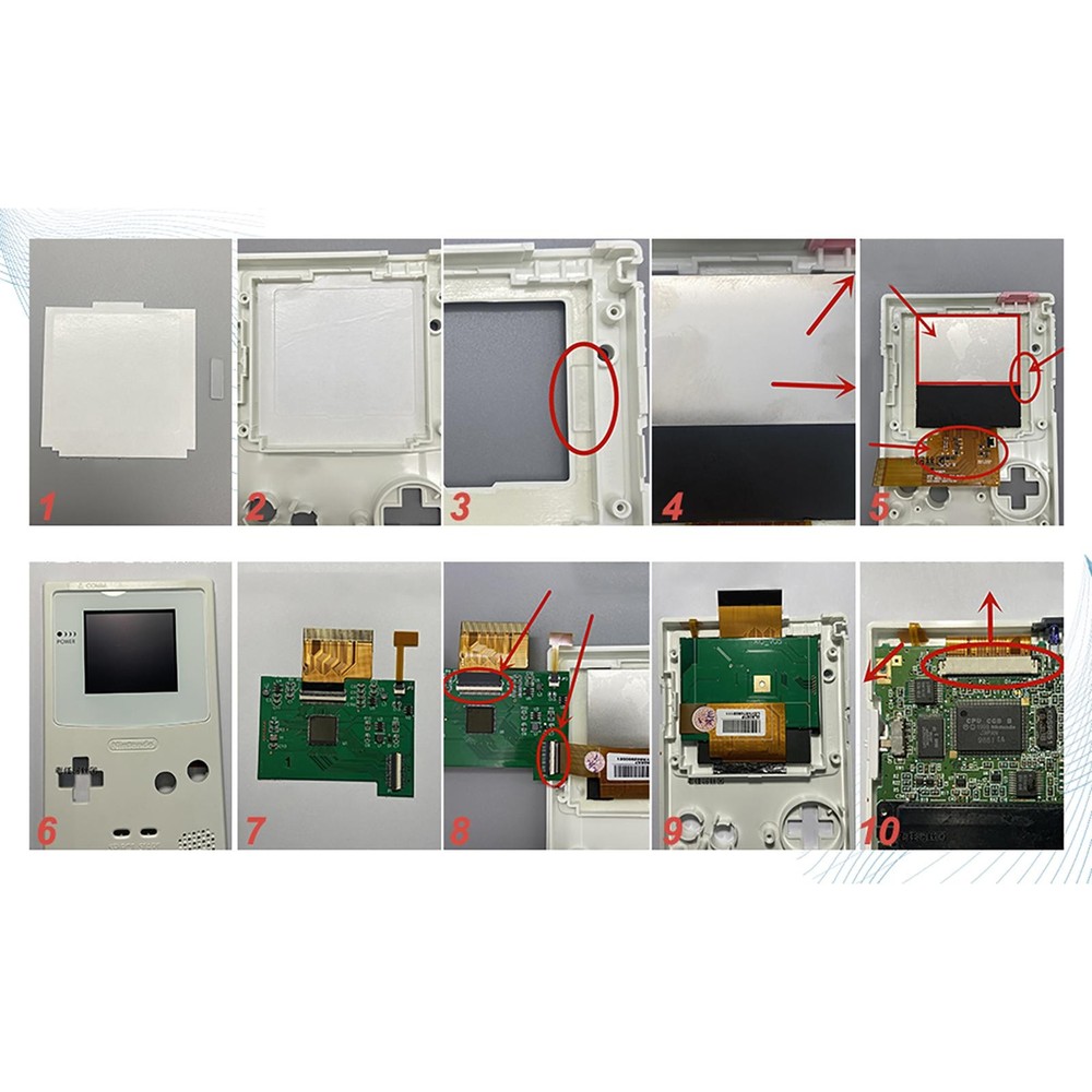 Touch Control Backlight LCD Screen Modification for Nintendo Game Boy Color GBC