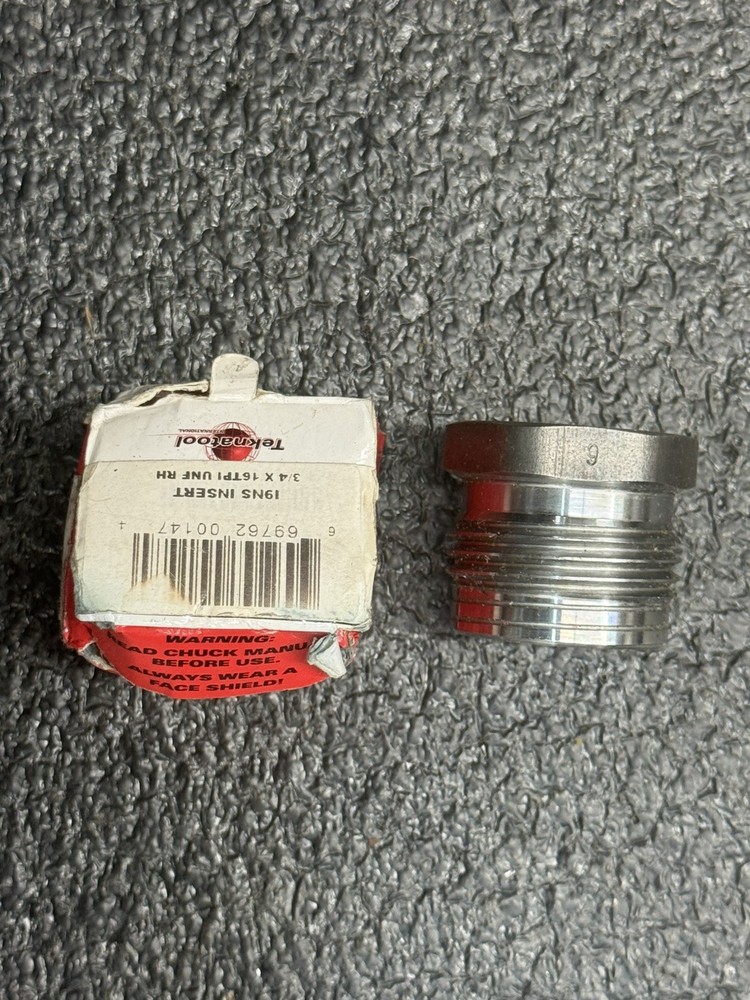 Teknatool I9NS 3/4-Inch 16 Thread Chuck Insert/Adaptor to fit Insert Type Chuck