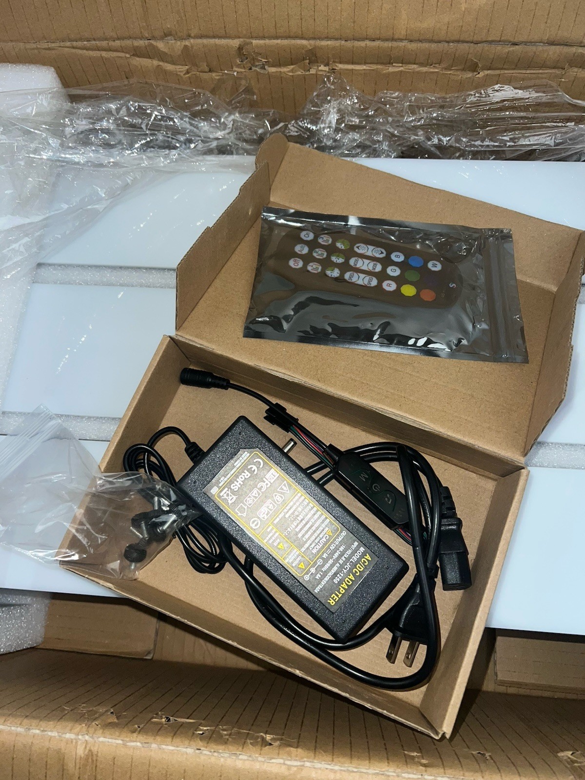 24" 3-Step LED Light Liquor Bottle Display Glowing Bar Shelf