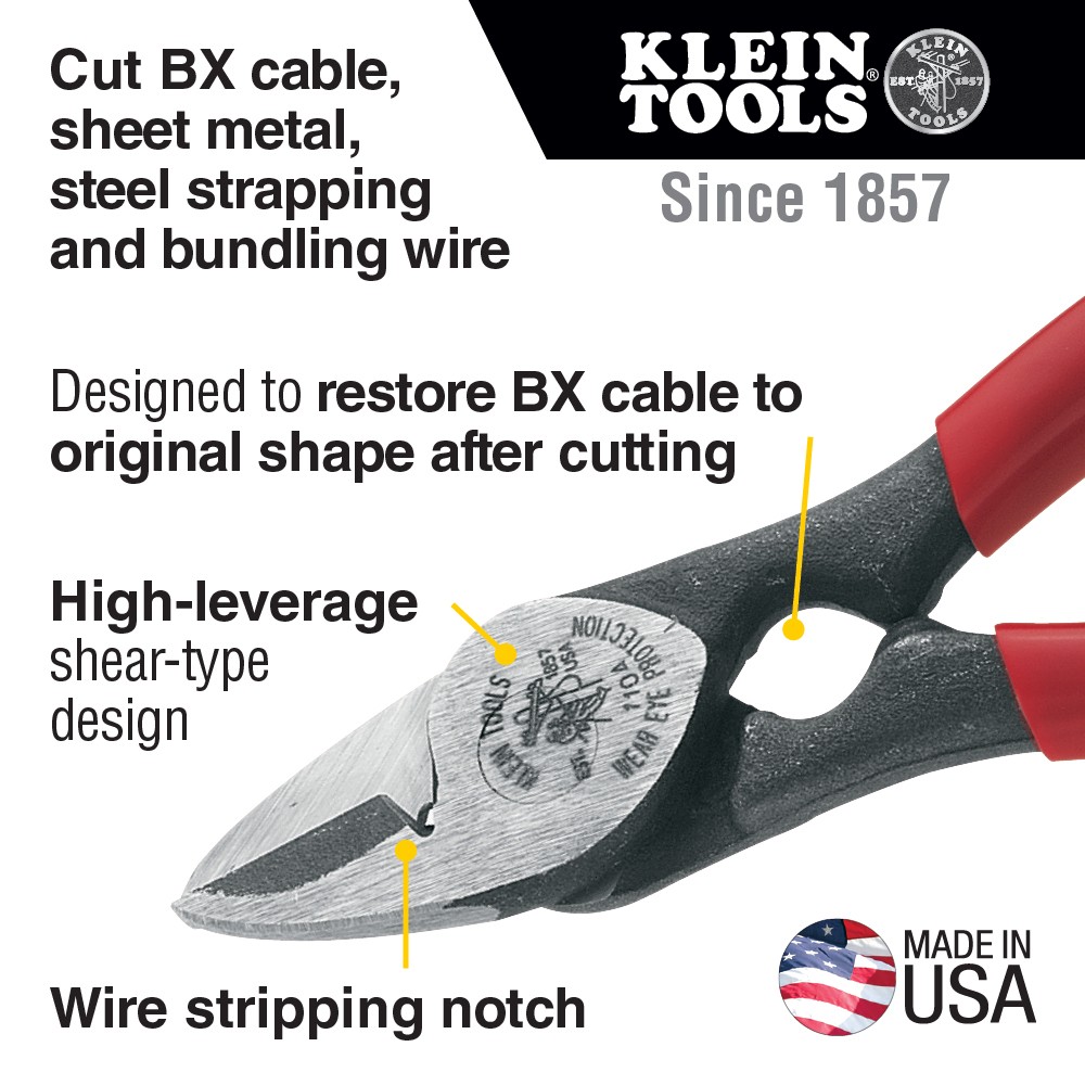 KLEIN TOOLS 1104All-Purpose Shears and BX Cable Cutter