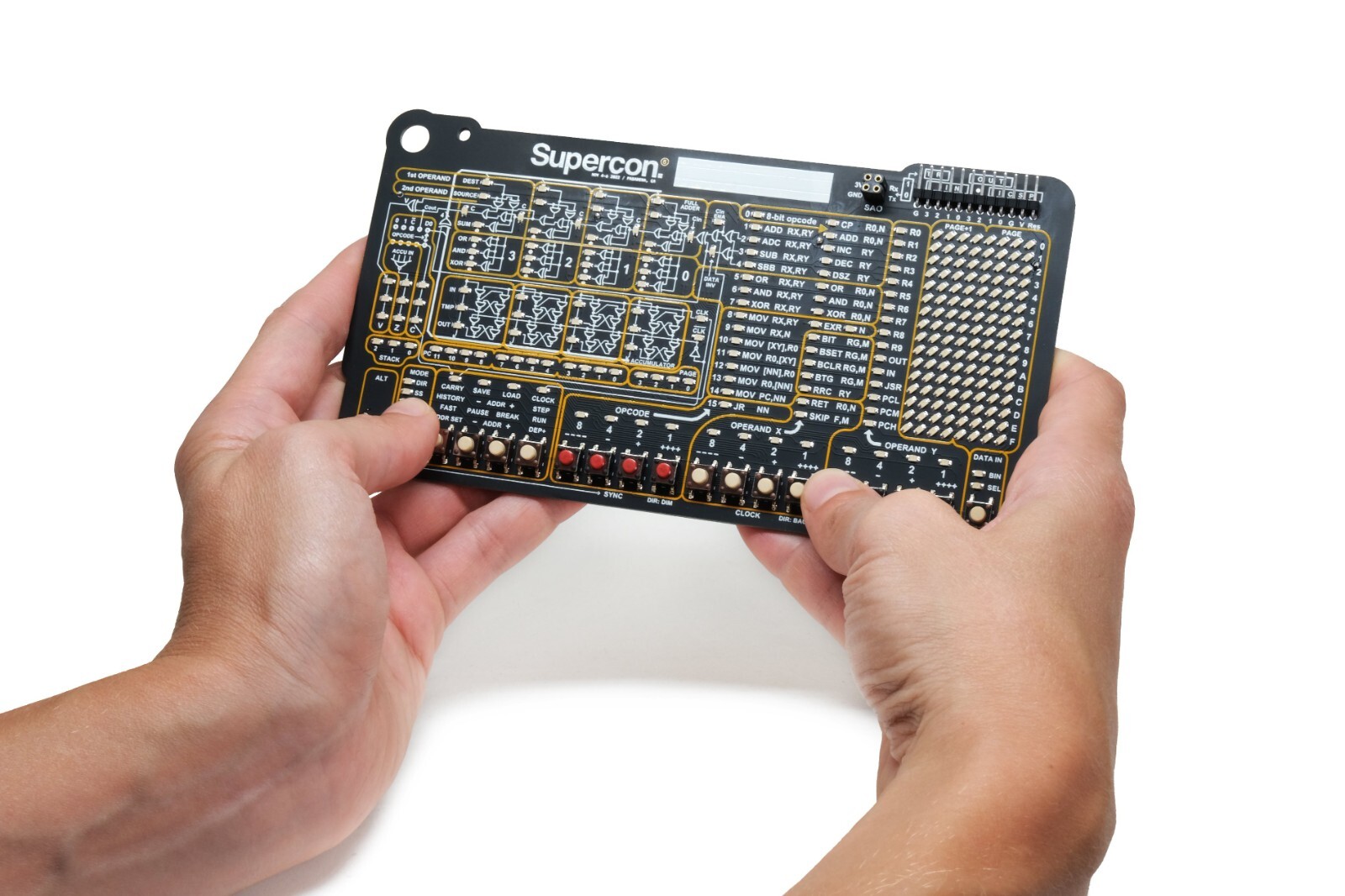 Rare Vintage Design Supercon 4 Bit Computer, Program Binary and Assembly Code