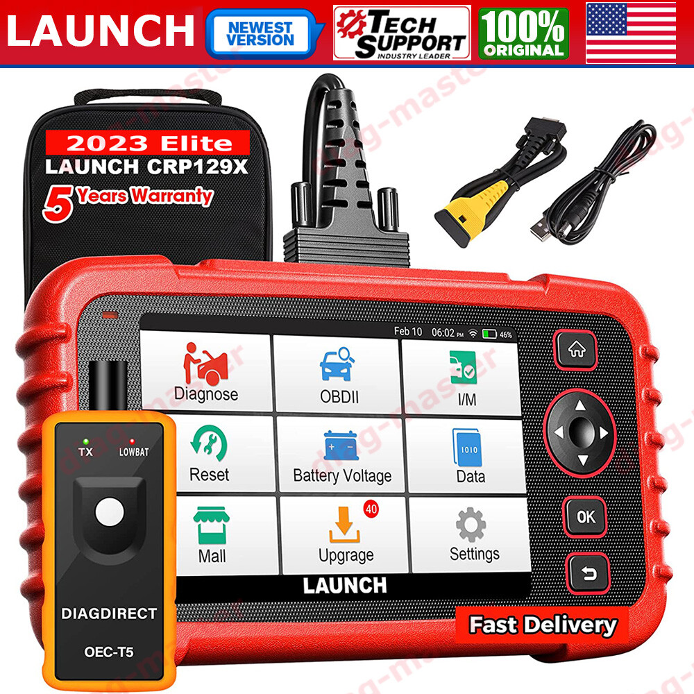 LAUNCH CRP129X OBD2 Scanner Car Diagnostic Tool Engine ABS SRS TPMS EPB SAS DPF