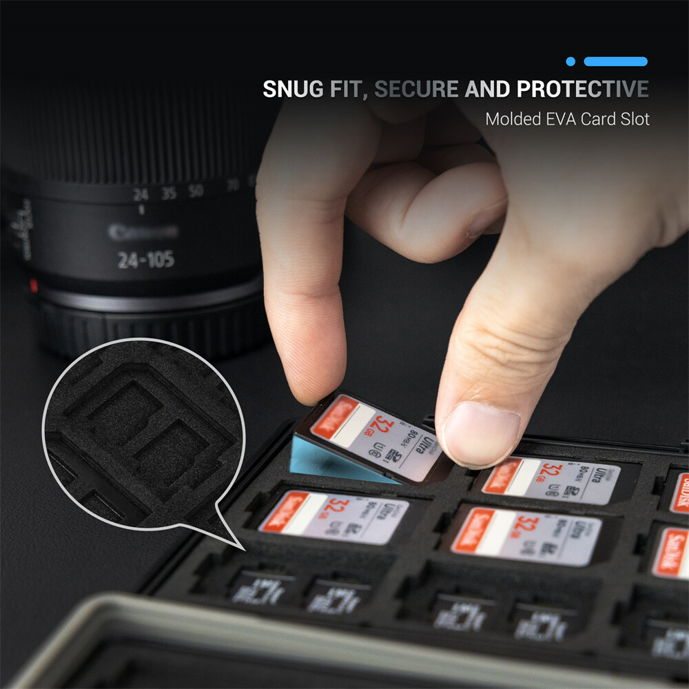 45 Slots Memory Card Case Holder Storage for Micro SD MSD TF SD SDHC SDXC XQD CF