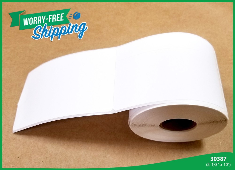 Address Shipping Rectangular 4 Rolls w/ 100 Labels White 30387 for Dymo Printer
