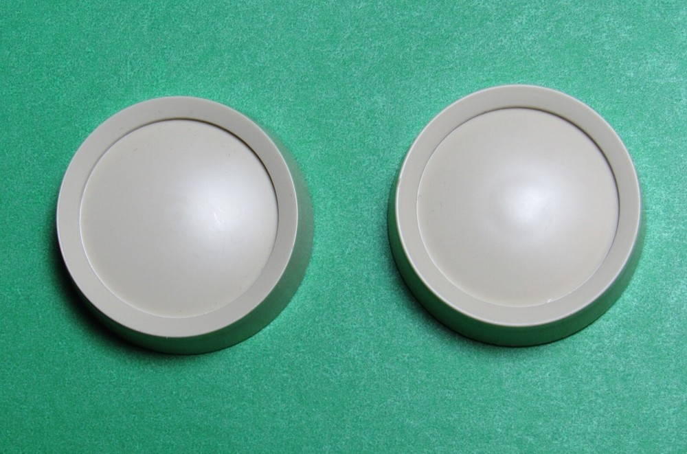 (2) Ivory D-Shaft 38X13 Leviton Knobs for Volume Control Russound, M&S, etc