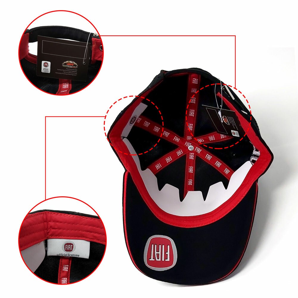 Fiat Hat Black Curved Visor