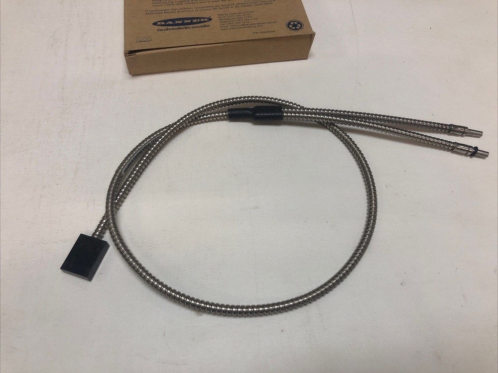 5 New Banner Engineering BA13SMTA, 03354C6A Fiber Optic BEAM Sensor Cable (3 Ft)