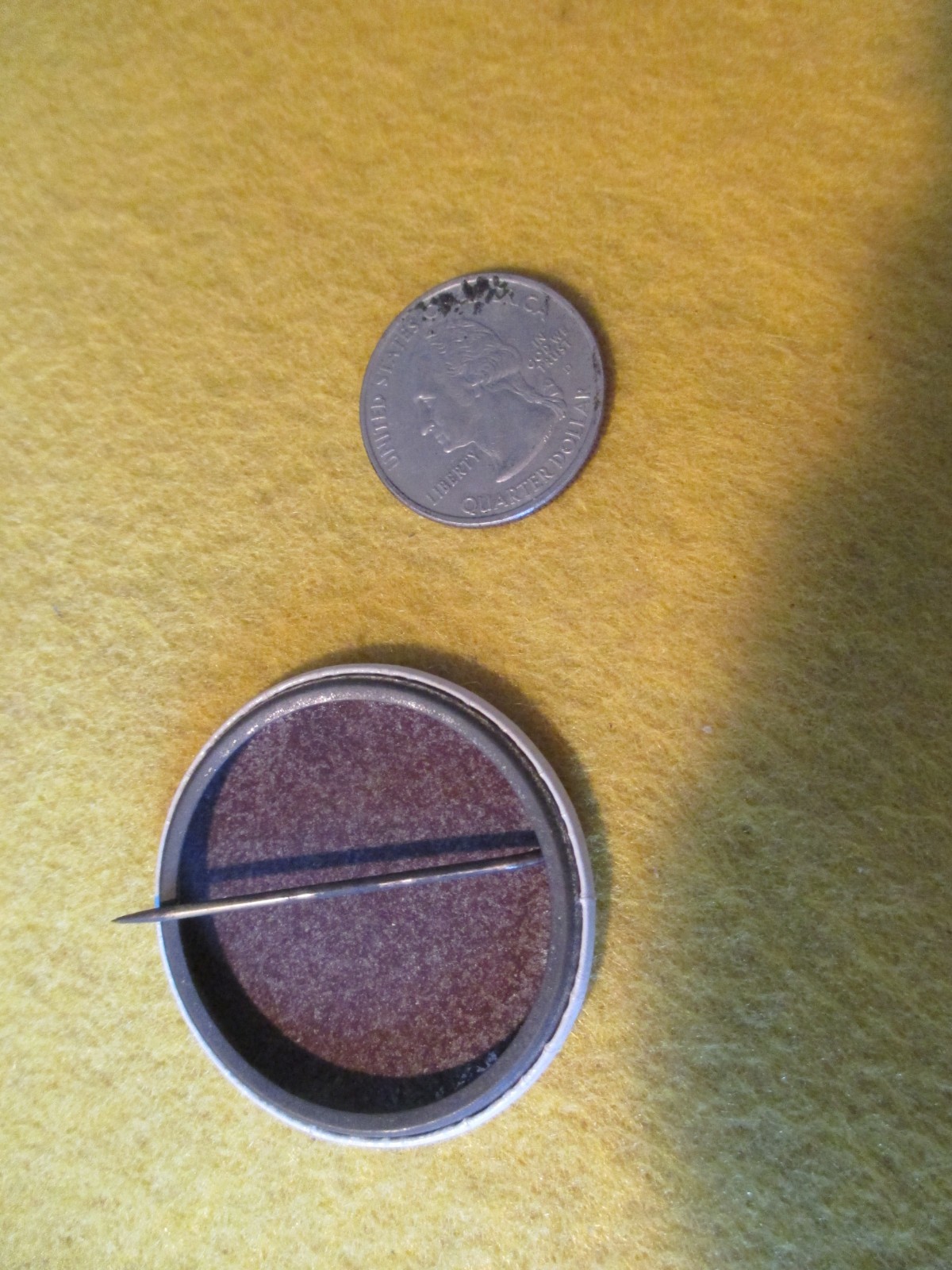 ORIGINAL 1937 NAS LAKEHURST NJ GROUND CREW AIRSHIP SERVICE BUTTON / PIN