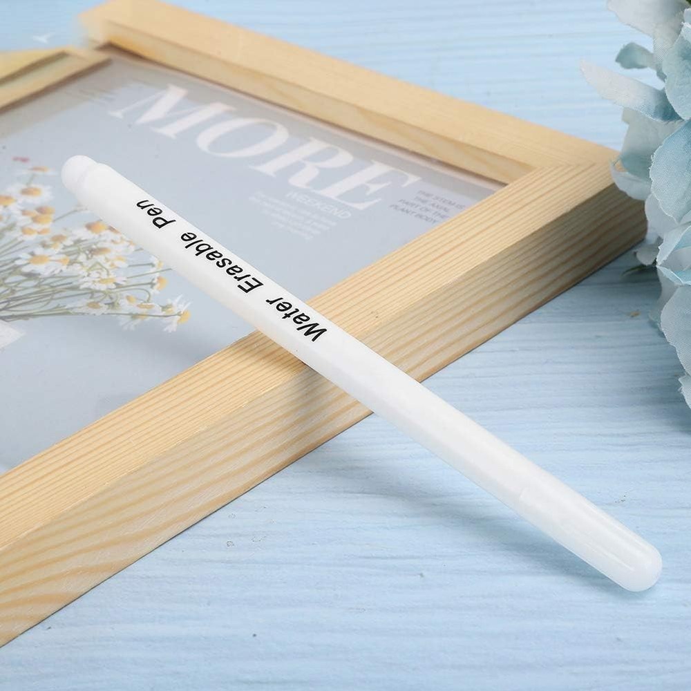 Water Erasable Fabric Marking Pens, White Single Head, Soluble Tailoring Tool fo