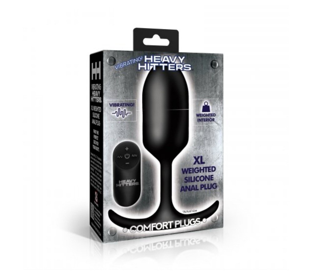 Vibrating XL Weighted Silicone Anal Plug