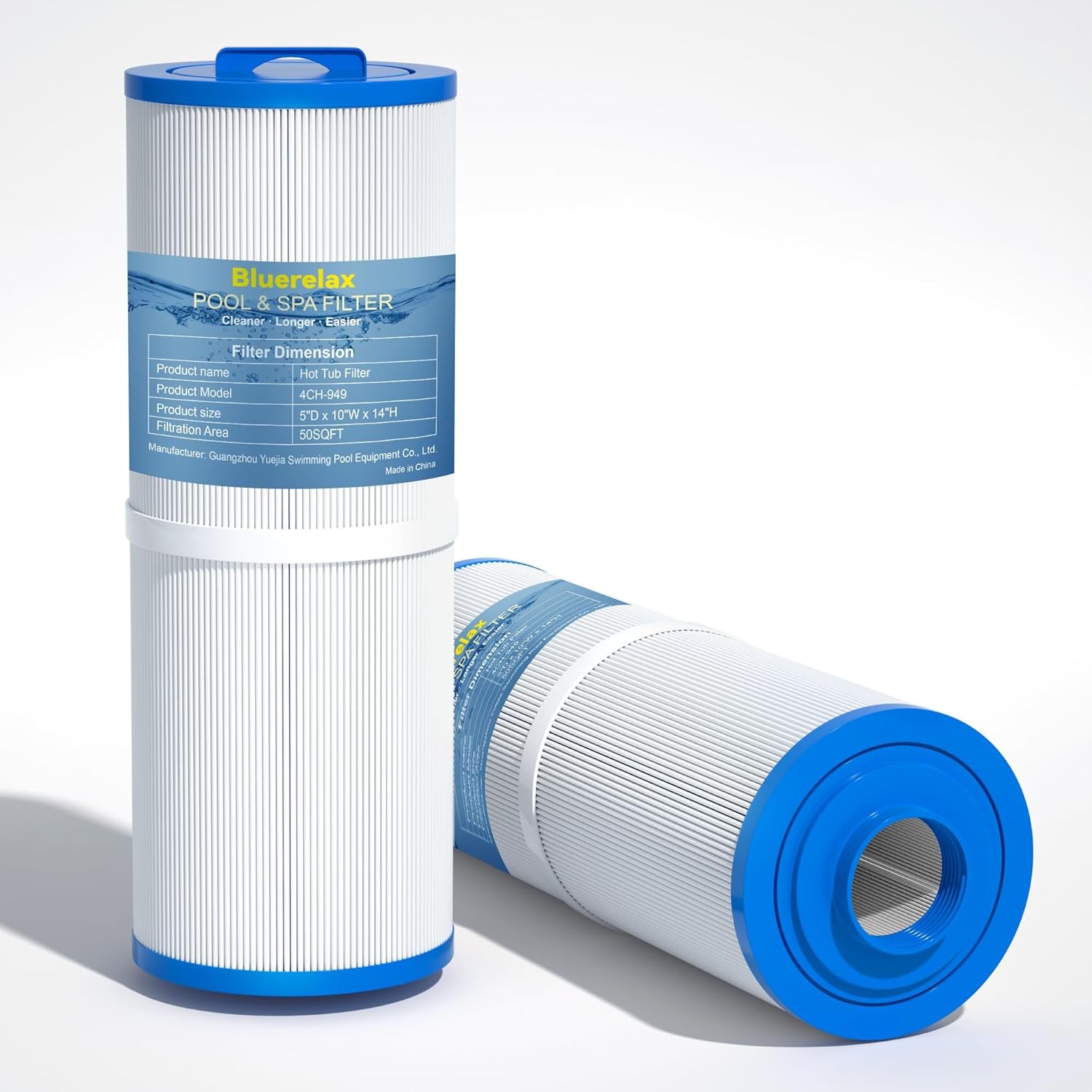 Hot Tub Filter Cartridge Replacement with Unicel 4CH-949 Filbur FC-0172 (1 PC)