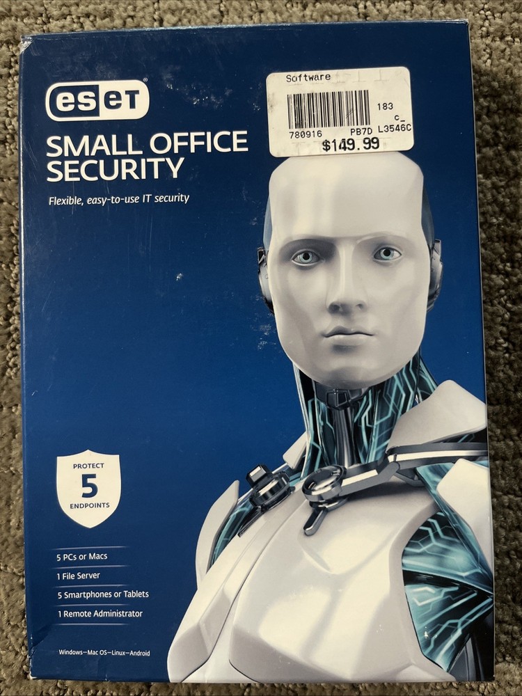 ESET Small Office Security Software, for 5 Devices, PC/Mac New