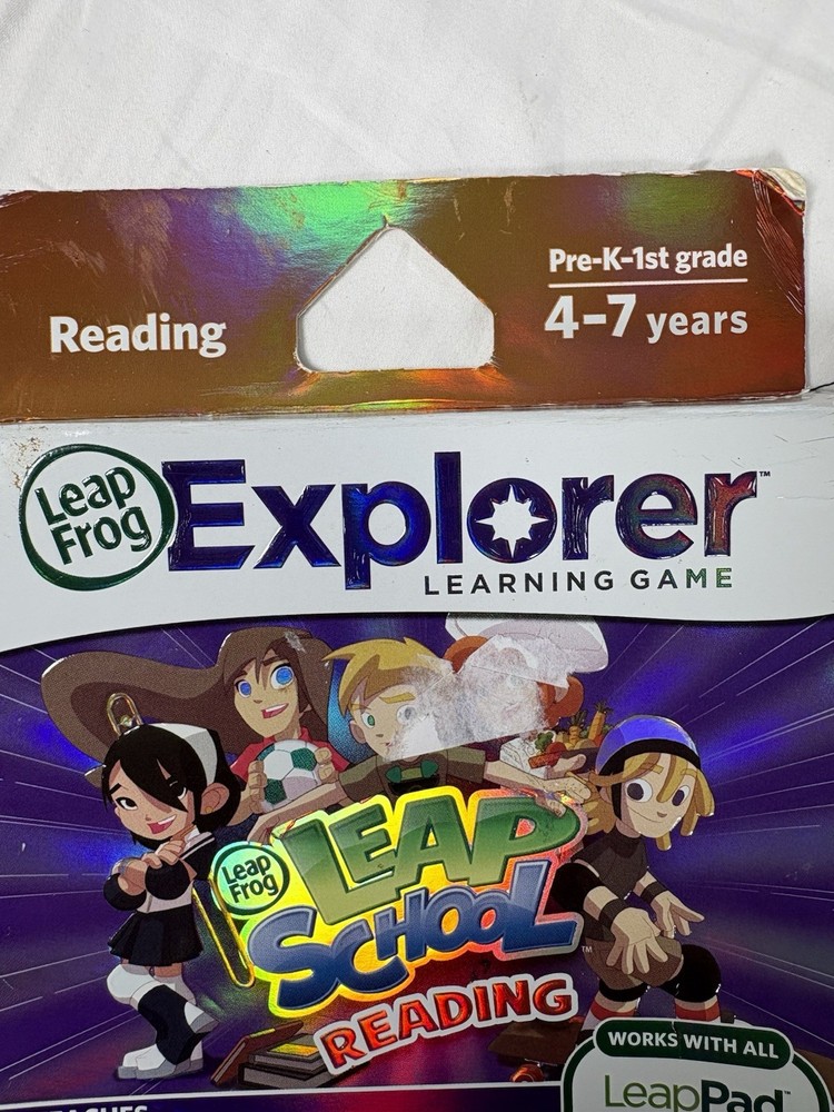 LeapFrog Explorer LeapSchool Reading Game LeapPad Leapster Explorer 4-7