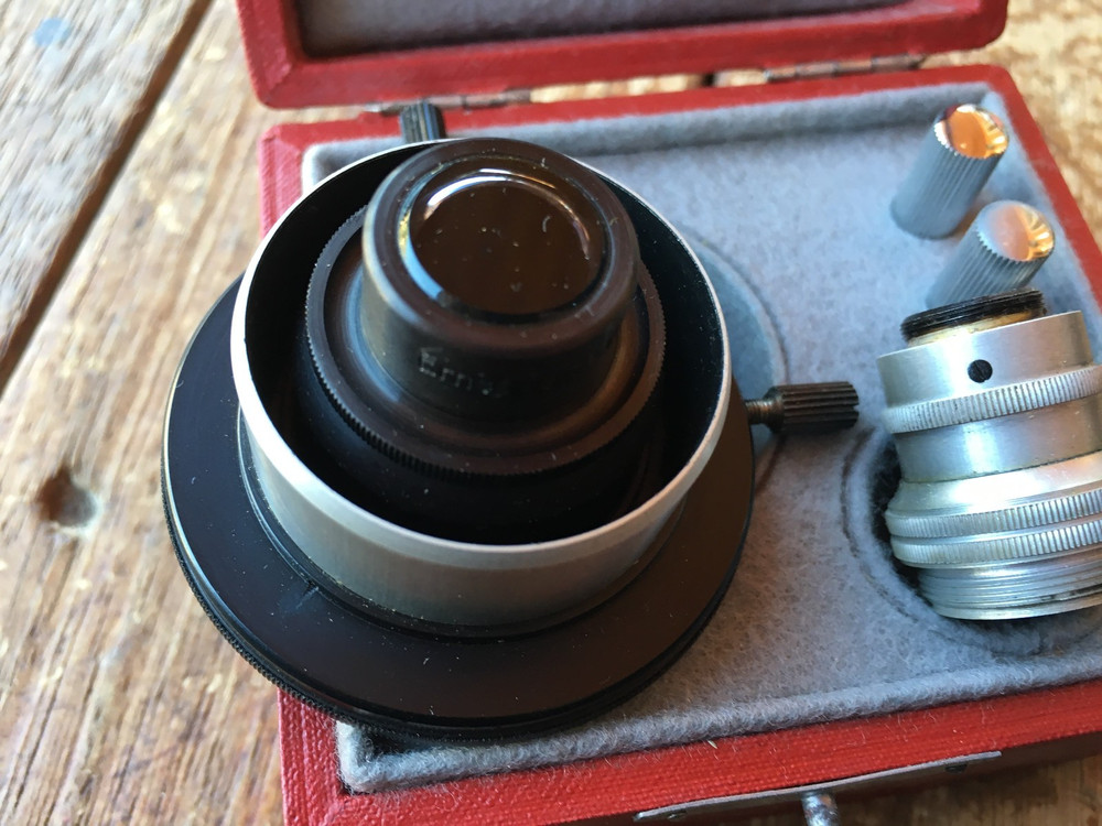 ANTIQUE LEITZ WETZLAR MICROSCOPE PART APERT 120