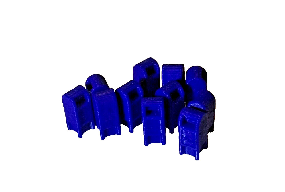 HO Scale Roadside Mail Boxes and City Mailboxes 10-Pack 1:87