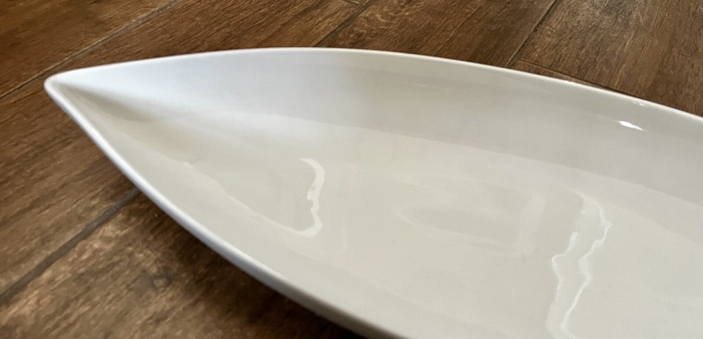 NWT White by Denby Serve Long Serving Dish 20"