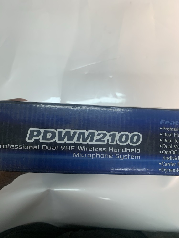 PDWM2100 Professional Dual VHF Wireless Handheld Microphone System