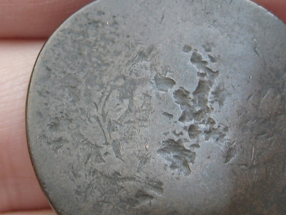 1796-1807 Draped Bust Large Cent- Counterstamped EHG