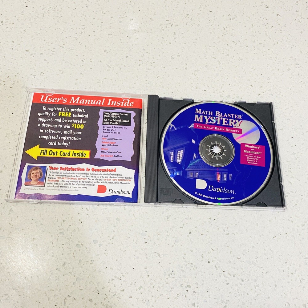 Pre- Algebra Word Problems and Logical Thinking Skills by Davidson CD-ROM 1994
