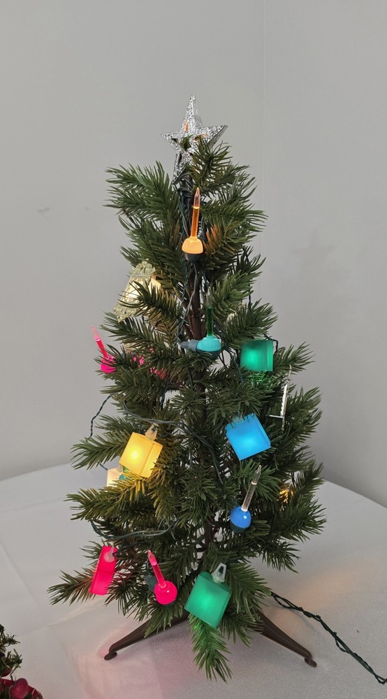 21" Artificial Christmas Tree with 3 Various light types