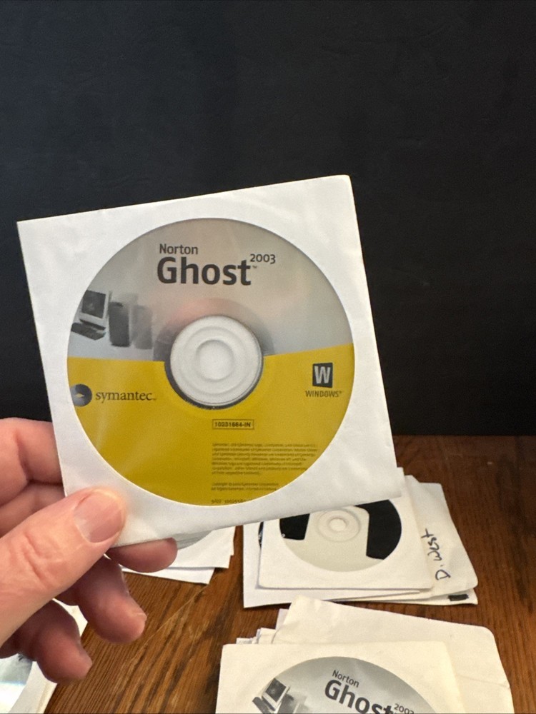 Symantec Norton Ghost 2003 for Windows PC Software Utility Imaging