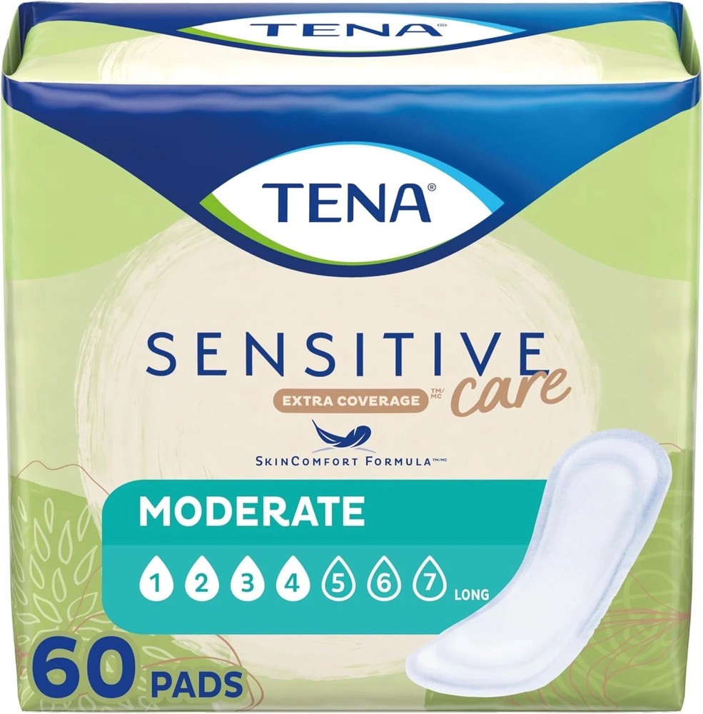 TENA Sensitive Care Extra Coverage Moderate Long Incontinence Bladder Control