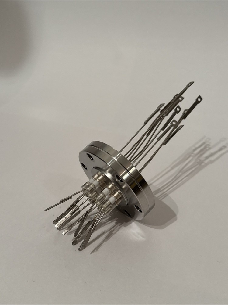 K Type 5 Pair CF 2.75” Vacuum Feedthrough Good Knife Edge